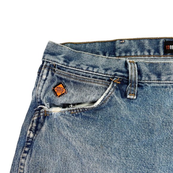 Wrangler FR13MMS Flame Resistant Original Fit Men's Jeans Size 40x30 Distressed - Picture 4 of 15